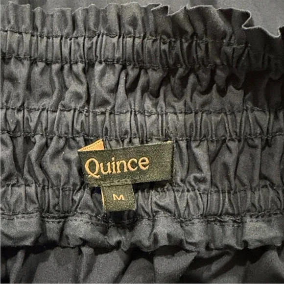 Quince Classic Cotton Navy Poplin Maxi Skirt size medium EUC - Picture 10 of 13